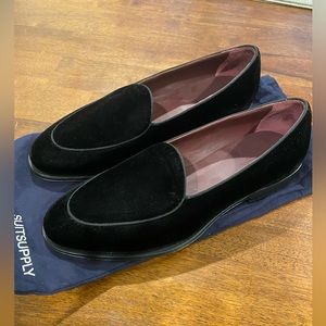 Suitsupply Black Velvet loafers NWT